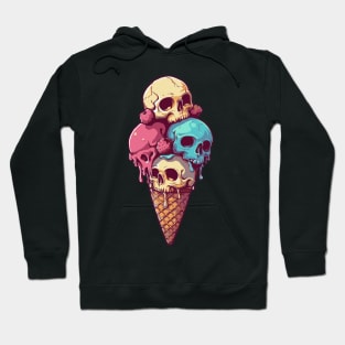 skull ice cream Hoodie